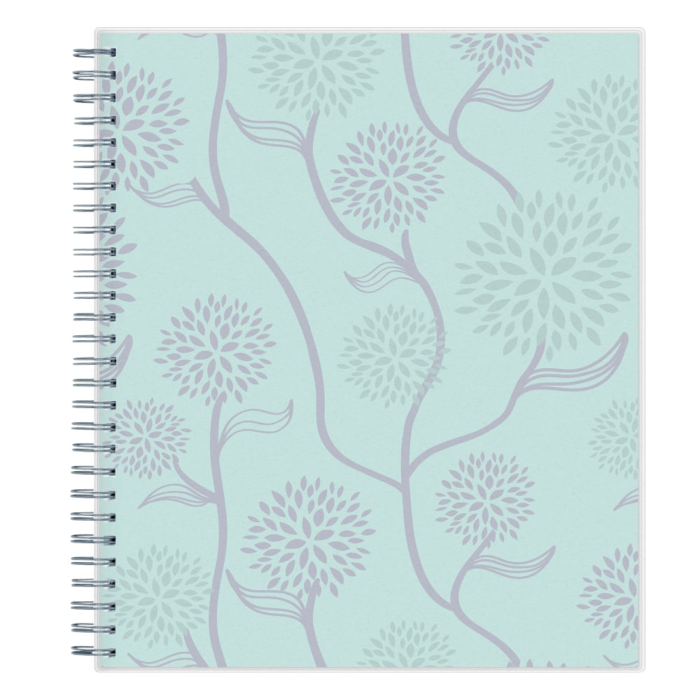 2024 Blue Sky Rue Du Flore Frosted Monthly Planning Calendar, 8in x 10in, Mint Green, January to December 2024, 101605