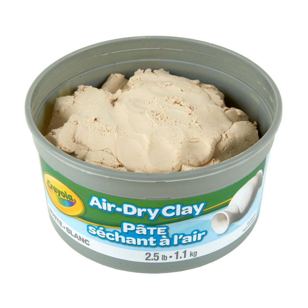 Crayola Air-Dry Clay, White, 2.5 Lb Tub