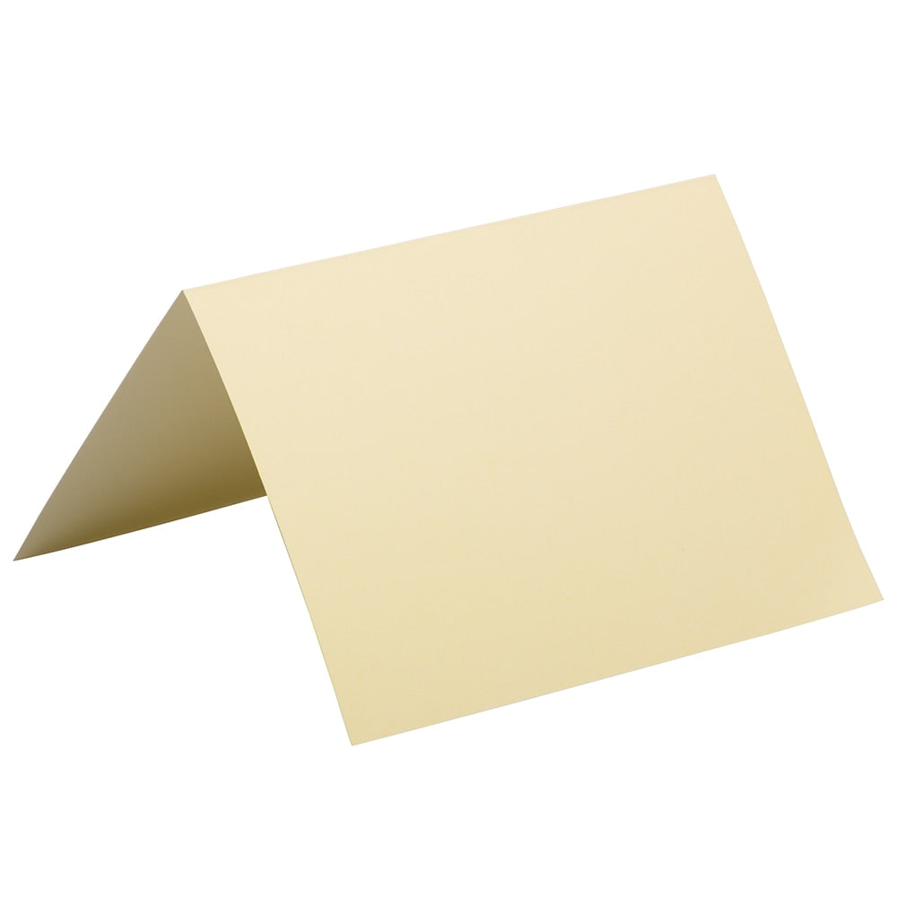 JAM Paper Strathmore Fold-Over Cards, 5in x 6 5/8in, Ivory, Pack Of 25