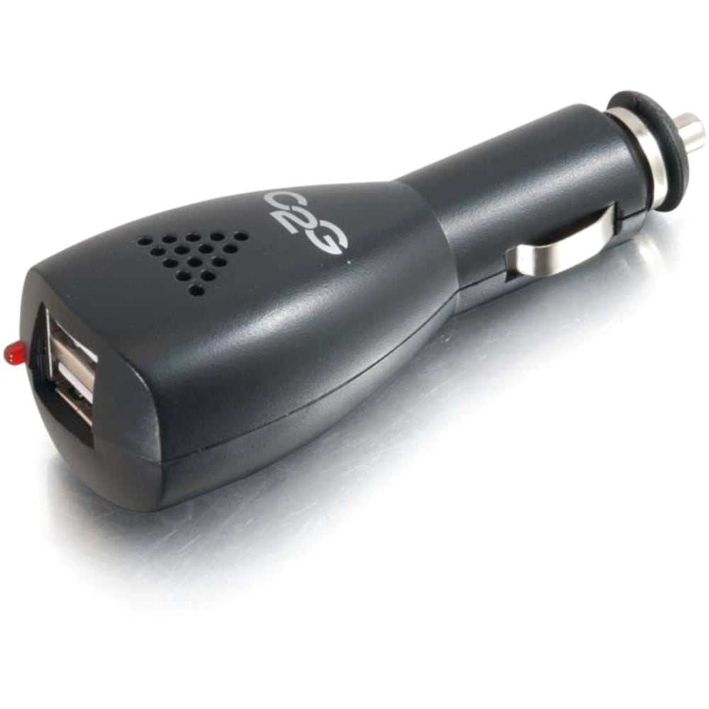 C2G 2-Port USB Car Charger - DC Adapter - Phone Charger Adapter - 5 V DC Output Voltage - 2.10 A Output Current