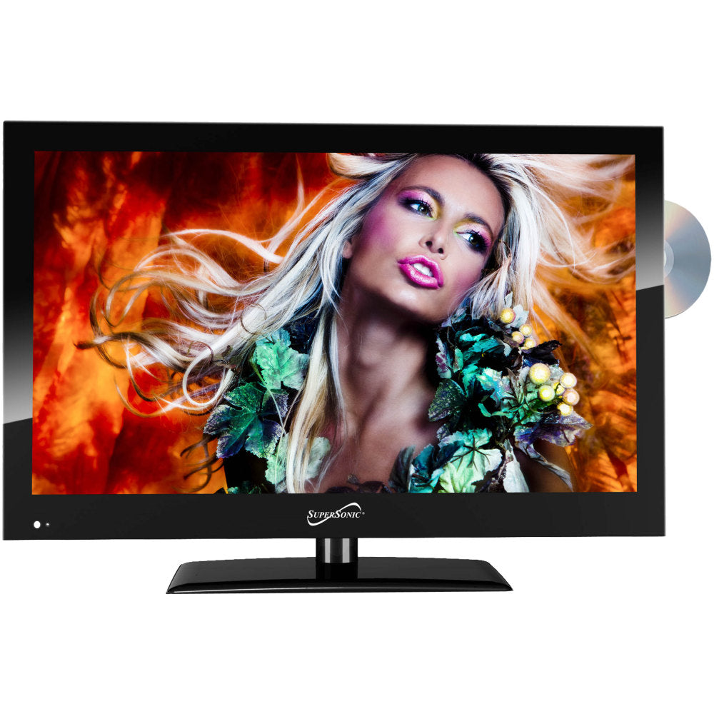 Supersonic SC-1912 720p LED HDTV/DVD Combination TV, 18.5in, Black