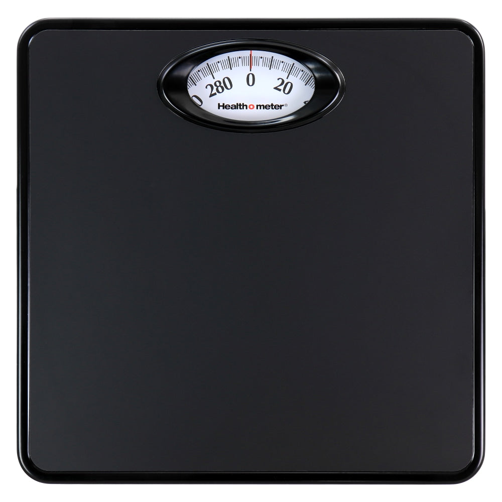 Health O Meter 995118080M Compact Rotating-Dial Scale, 1-3/4inH x 9-3/4inW x 9-3/4inD, Black