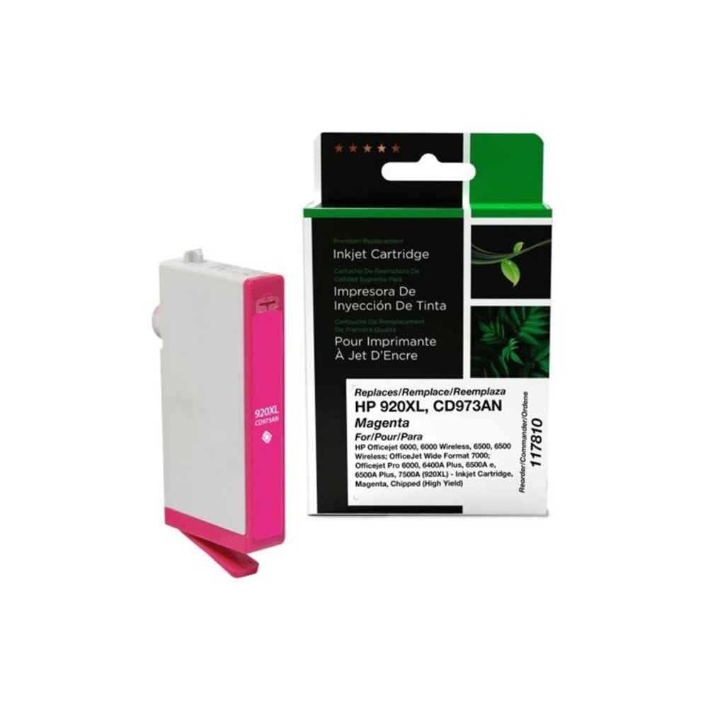 West Point Remanufactured Magenta High-Yield Ink Cartridge Replacement For HP 920XL, CD973AN