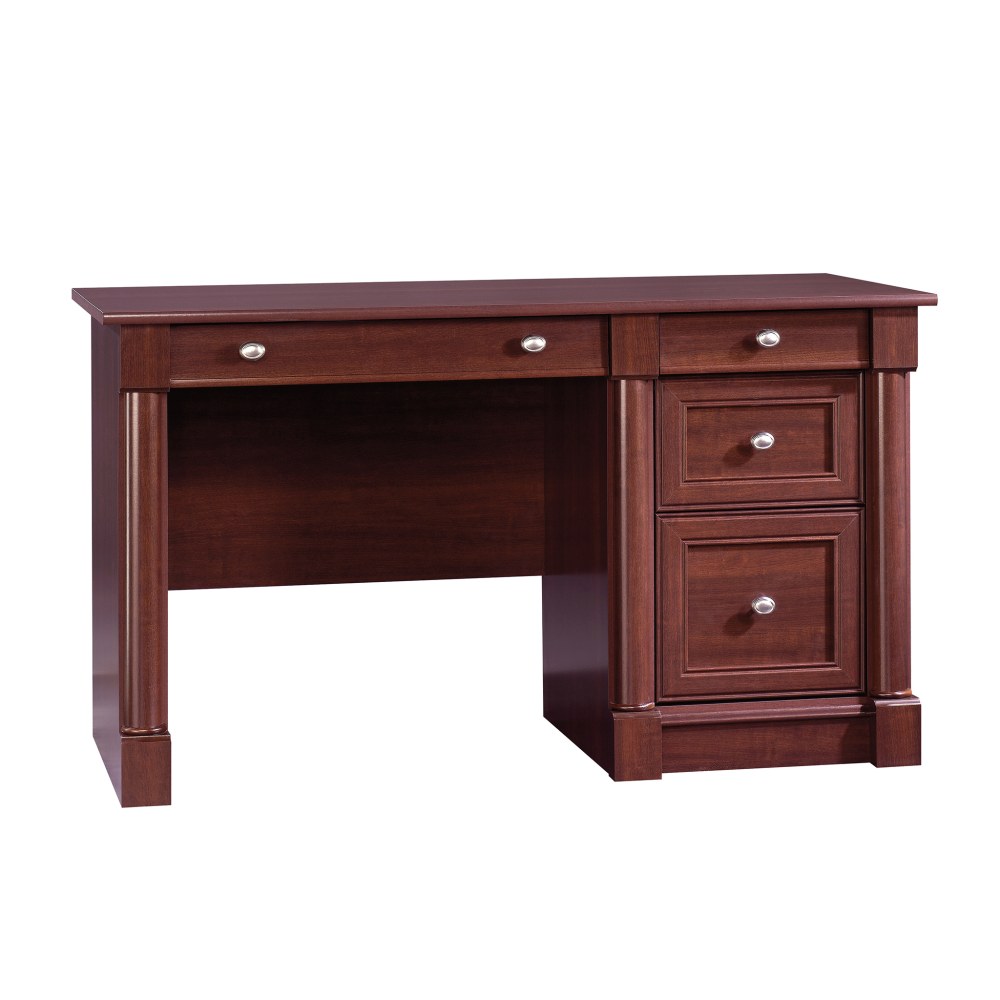 Sauder Palladia 54inW Computer Desk, Select Cherry