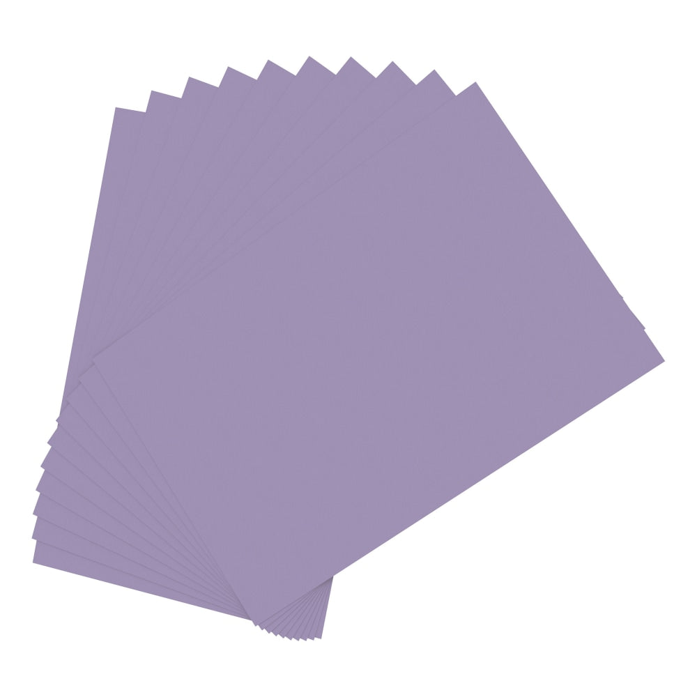 Office Depot Brand Construction Paper, 12in x 18in, 100% Recycled, Purple, Pack Of 50 Sheets