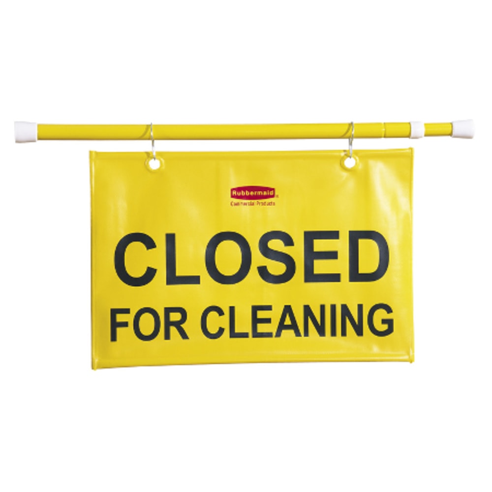 Rubbermaid "Closed For Cleaning" Hanging Safety Sign