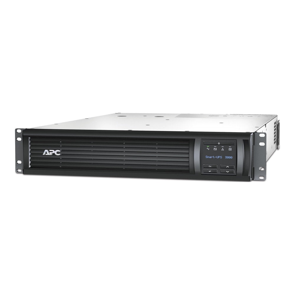 APC by Schneider Electric Smart-UPS 3000VA LCD RM 2U 120V with Network Card - 2U Tower - 3 Hour Recharge - 120 V AC Input - 120 V AC Output - Sine Wave - 6 x NEMA 5-15R, 2 x NEMA 5-20R