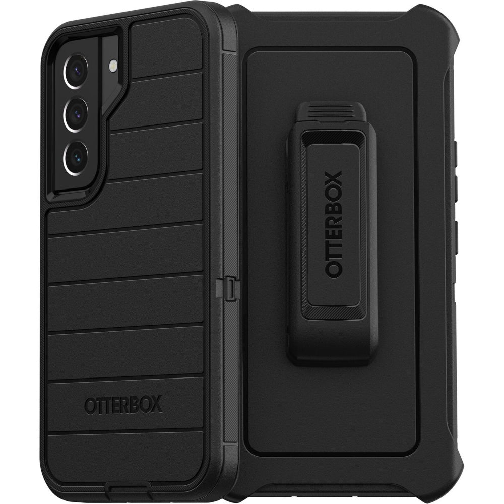 OtterBox Defender Series Pro Rugged Carrying Case Holster For Samsung Galaxy S22, Black