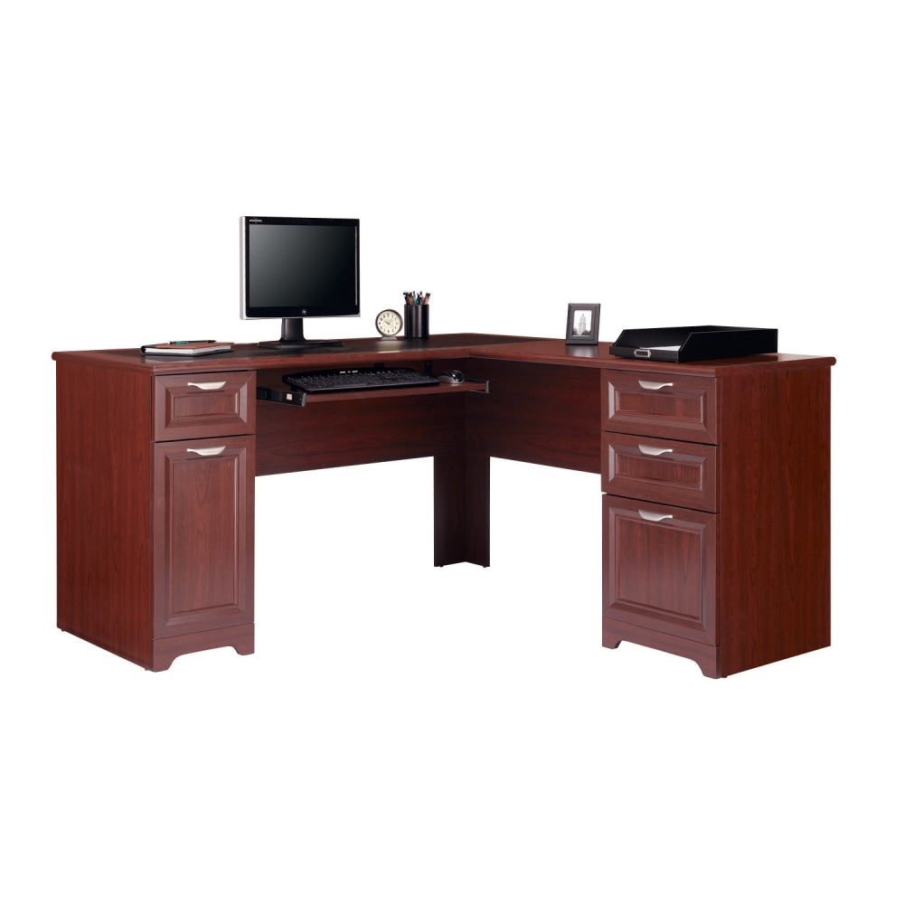 Realspace Magellan 59inW L-Shape Corner Desk, Classic Cherry