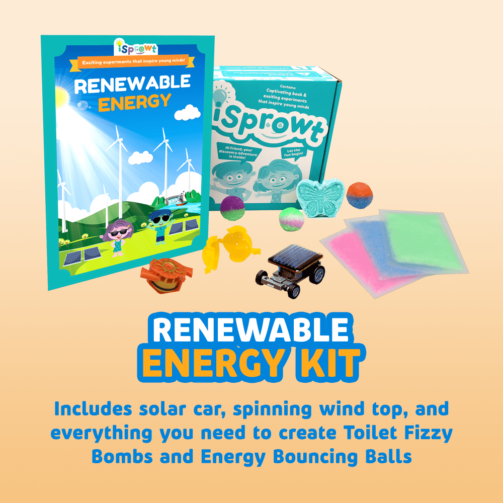 iSprowt Fun Science Kit For Kids, Renewable Energy Kit, Kindergarten to Grade 5