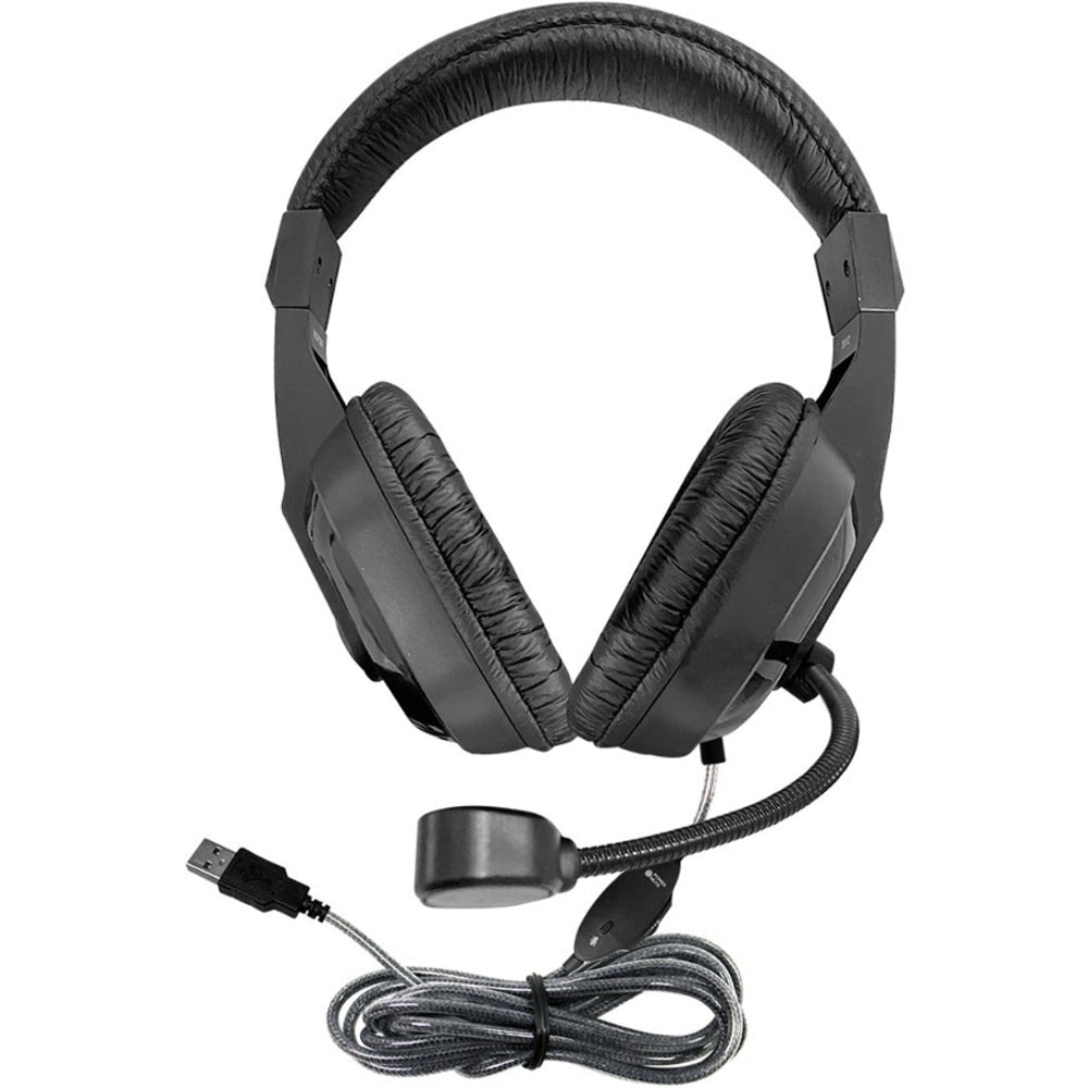 Hamilton Buhl WorkSmart Plus Headset - Stereo - USB 2.0 - Wired - 32 Ohm - 50 Hz - 20 kHz - Over-the-head - Binaural - Ear-cup - 5 ft Cable - Noise Cancelling Microphone