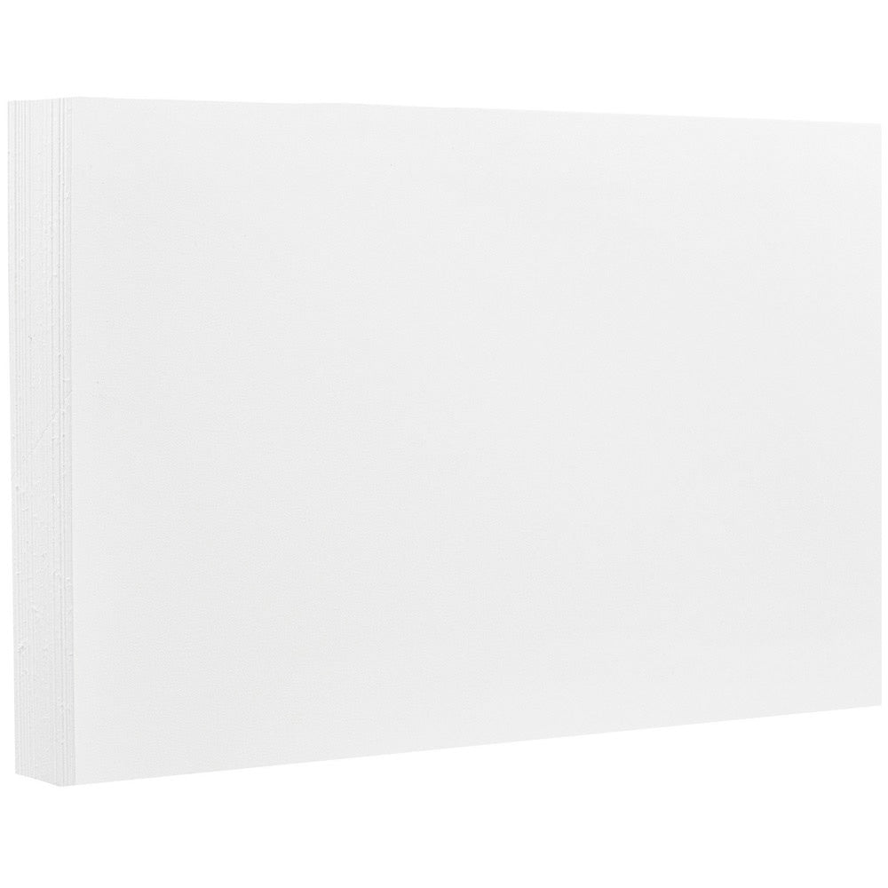 JAM Paper Note Cards, 4 5/8in x 6 1/4in, White, Pack Of 100