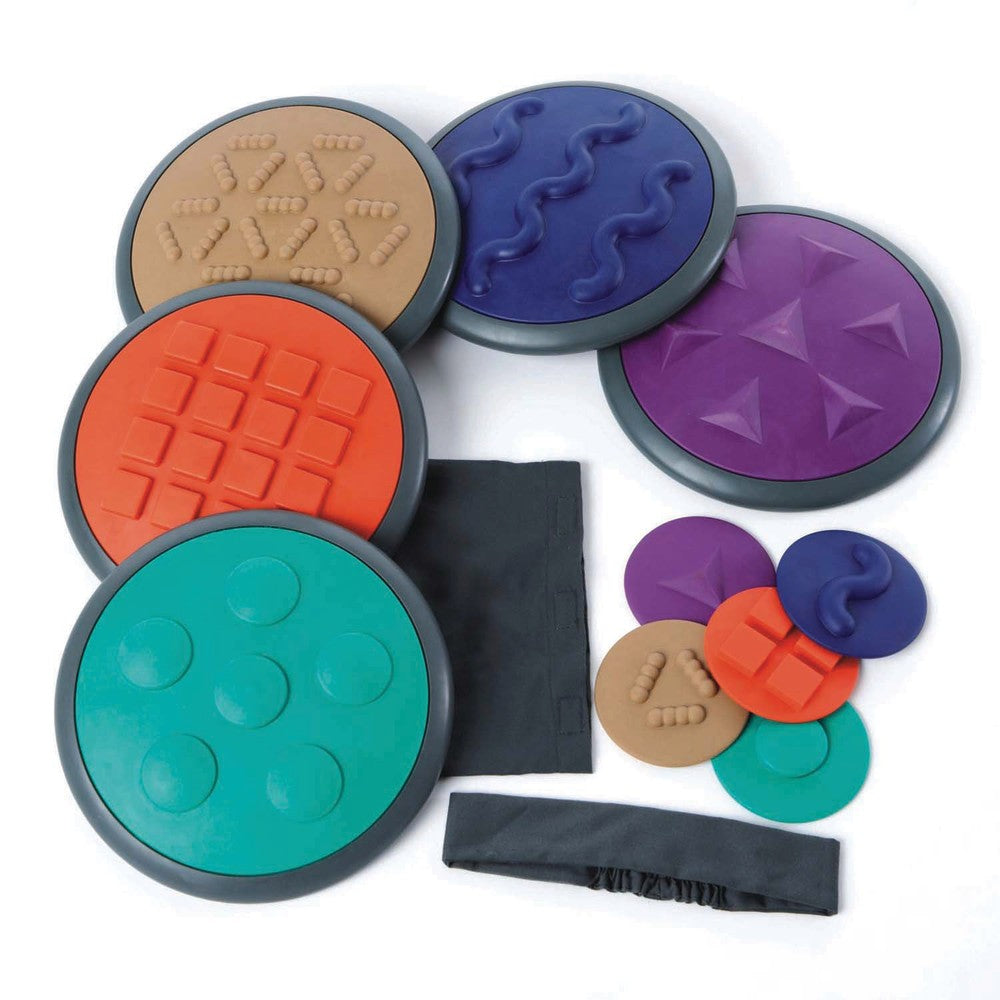 GONGE 12-Piece Tactile Disc Set, Assorted Colors