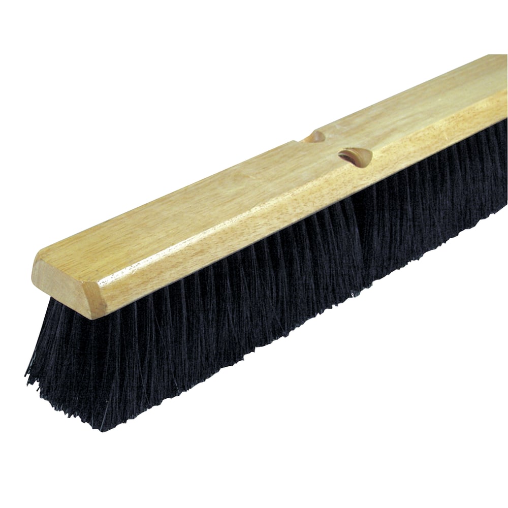 Wilen Black Tampico Push Broom, 24in