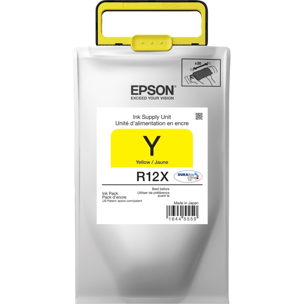 Epson R12X DuraBrite Yellow Ultra-High-Yield Ink Cartridge, TR12X420