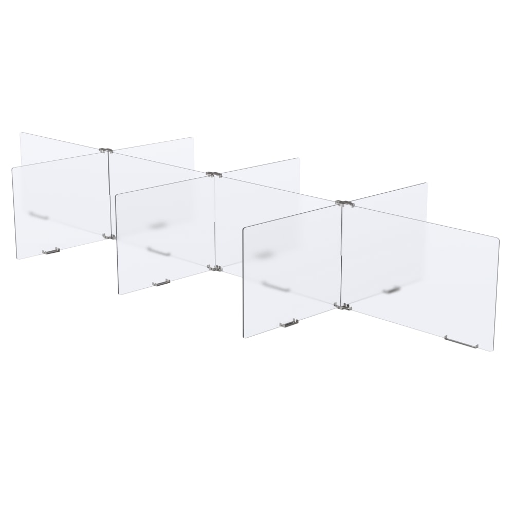 MARVEL 8-Way Table Divider, Clear/Silver