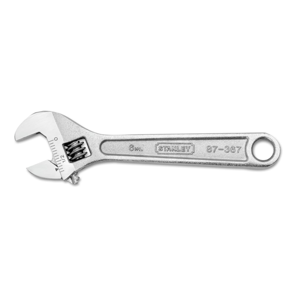 Stanley Tools Adjustable Wrench, 6in Tool Length