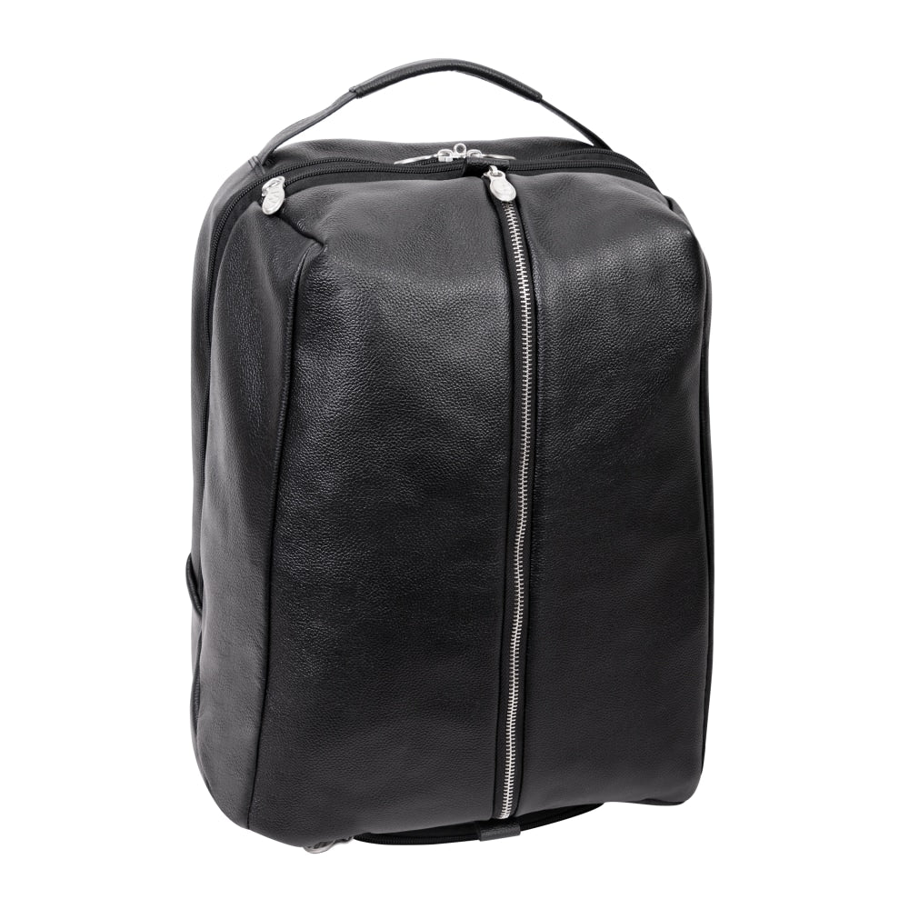 McKleinUSA South Shore Overnight Backpack With 17in Laptop Pocket, Black