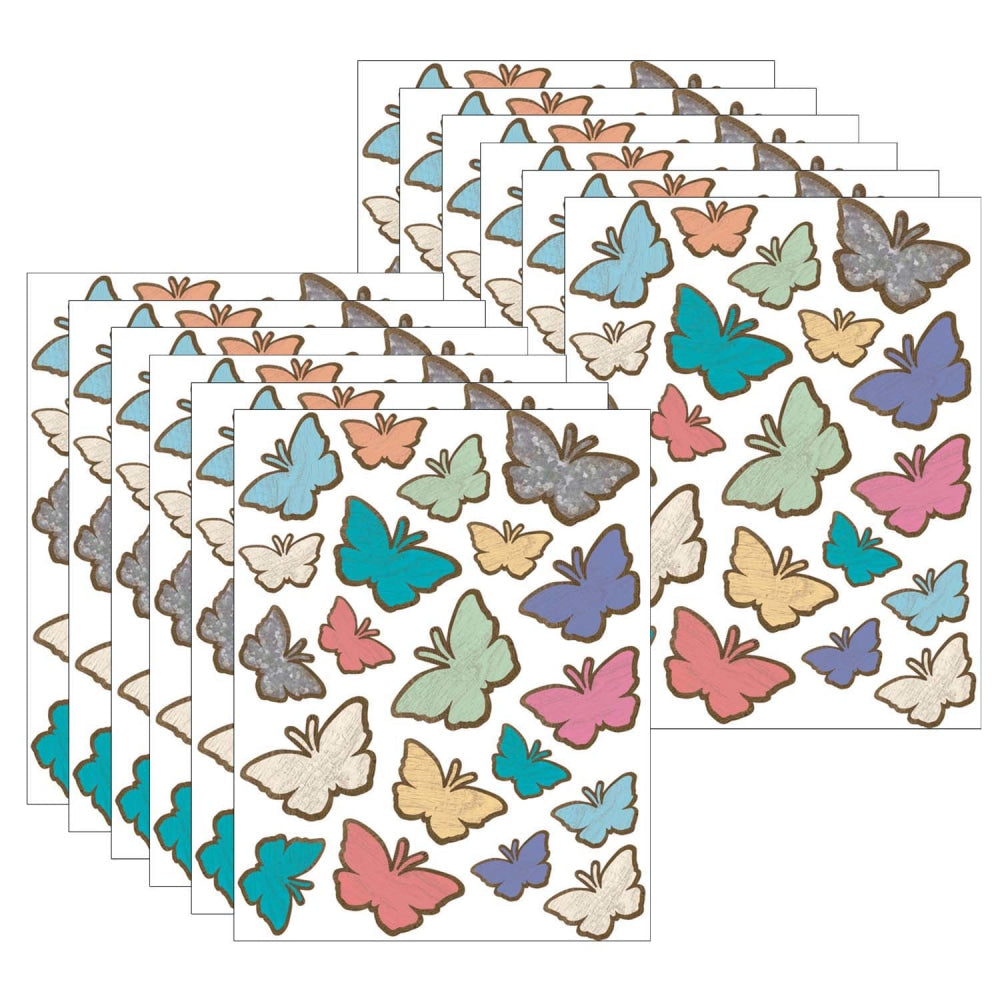 Teacher Created Resources Stickers, Home Sweet Classroom Butterflies, 120 Stickers Per Pack, Set Of 12 Packs