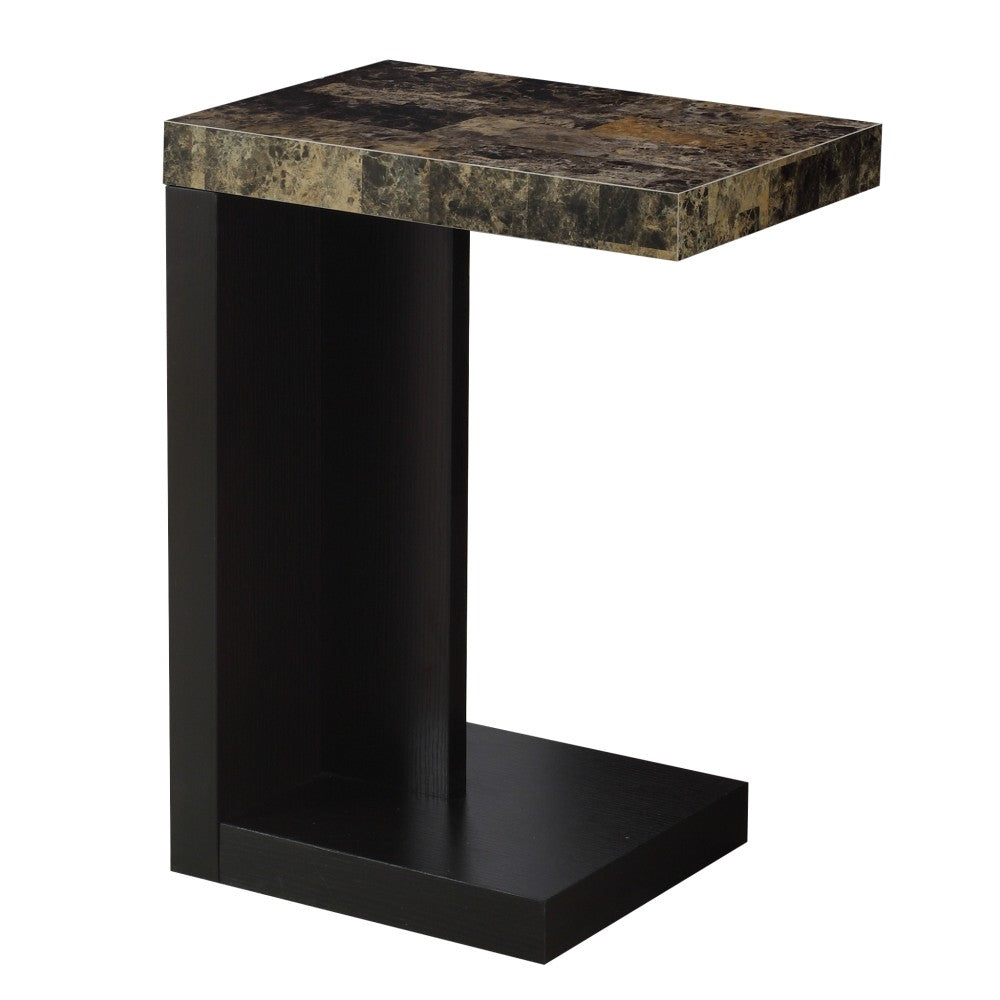 Monarch Specialties Modern End Table, Dark/Cappuccino