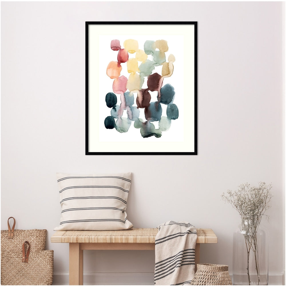 Amanti Art Desert Stones II by Grace Popp Wood Framed Wall Art Print, 37inH x 31inW, Black