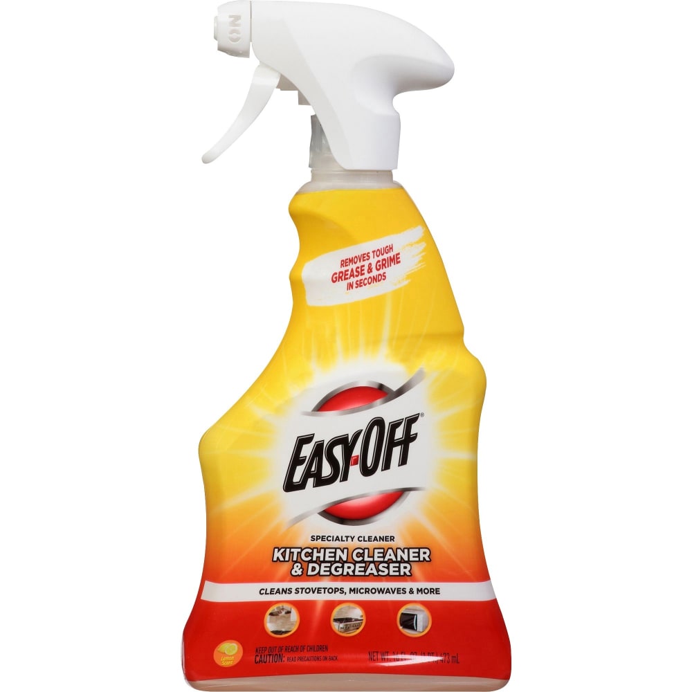 Easy-Off Specialty Kitchen Degreaser - For Multipurpose - 16 fl oz (0.5 quart) - Lemon Scent - 1 Each - Clear