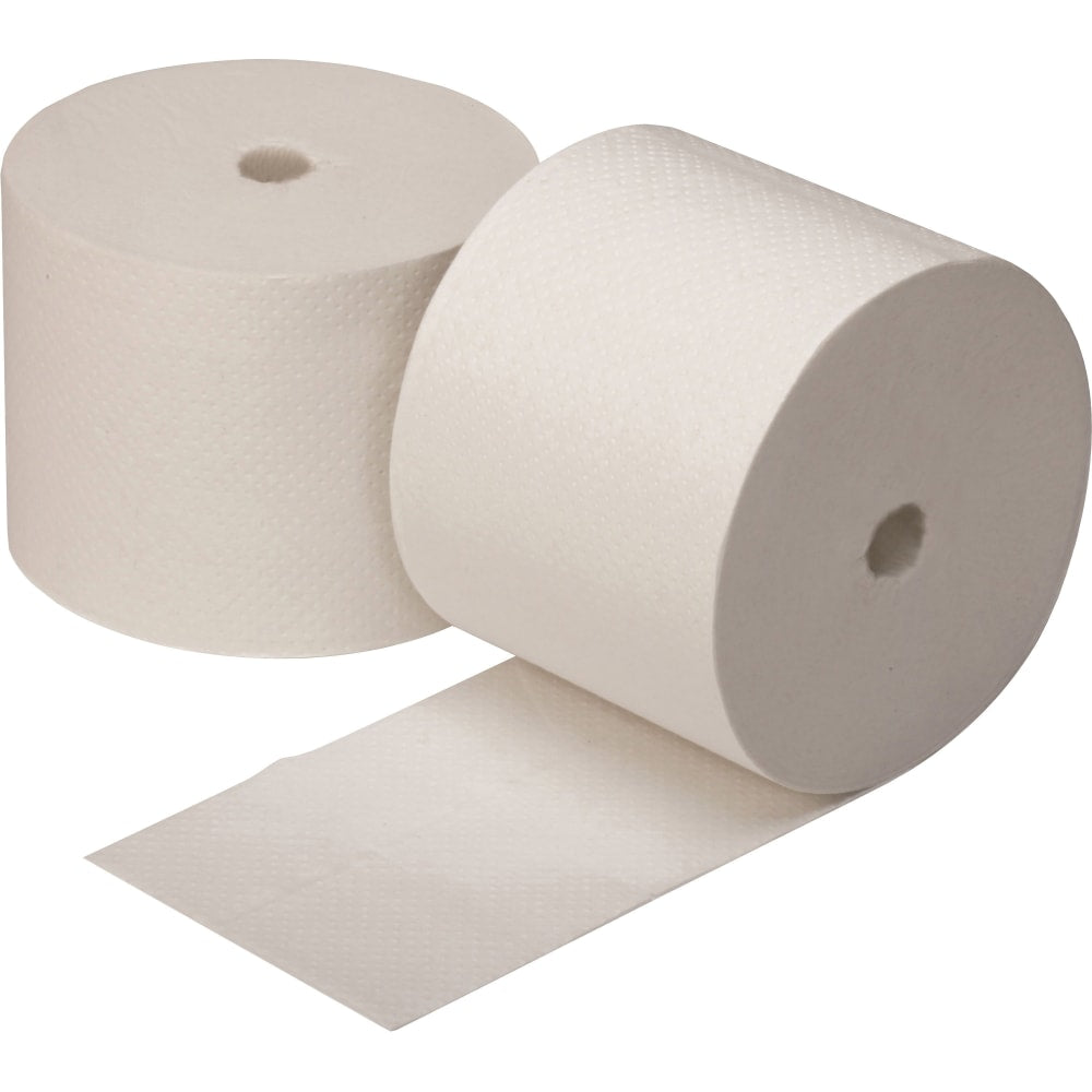 SKILCRAFT Coreless 2-Ply Toilet Paper, 3-3/4in x 4in, White, 1,000 Sheets Per Roll, Box Of 36 Rolls