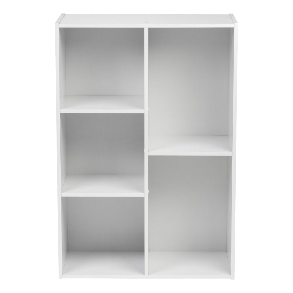 IRIS 35inH 5-Compartment Organizer Bookcase, White