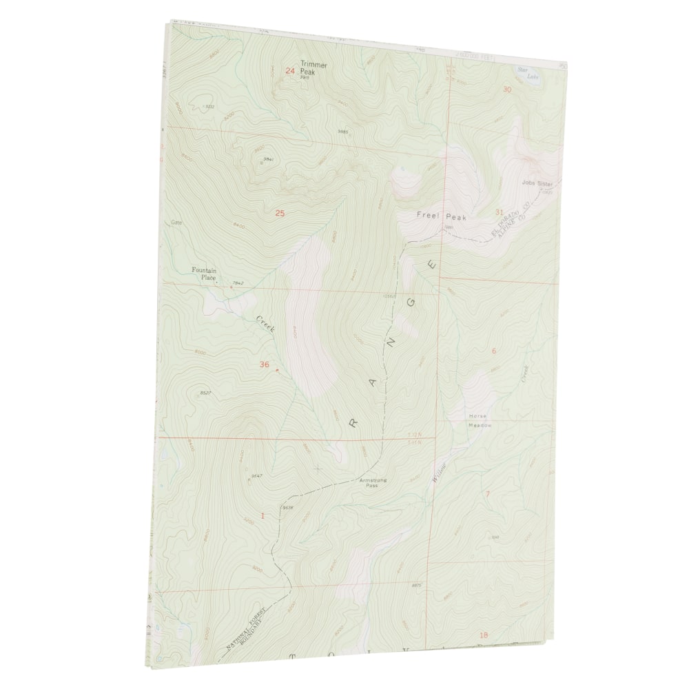 JAM Paper Map Design Multi-Use Paper, 28 Lb, 8 1/2in x 11in, Pack Of 50 Sheets