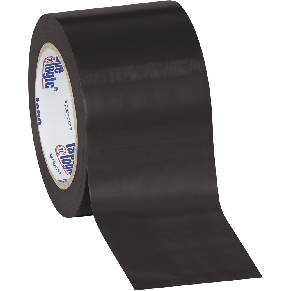 BOX Packaging Solid Vinyl Safety Tape, 3in Core, 3in x 36 Yd., Black, Case Of 3