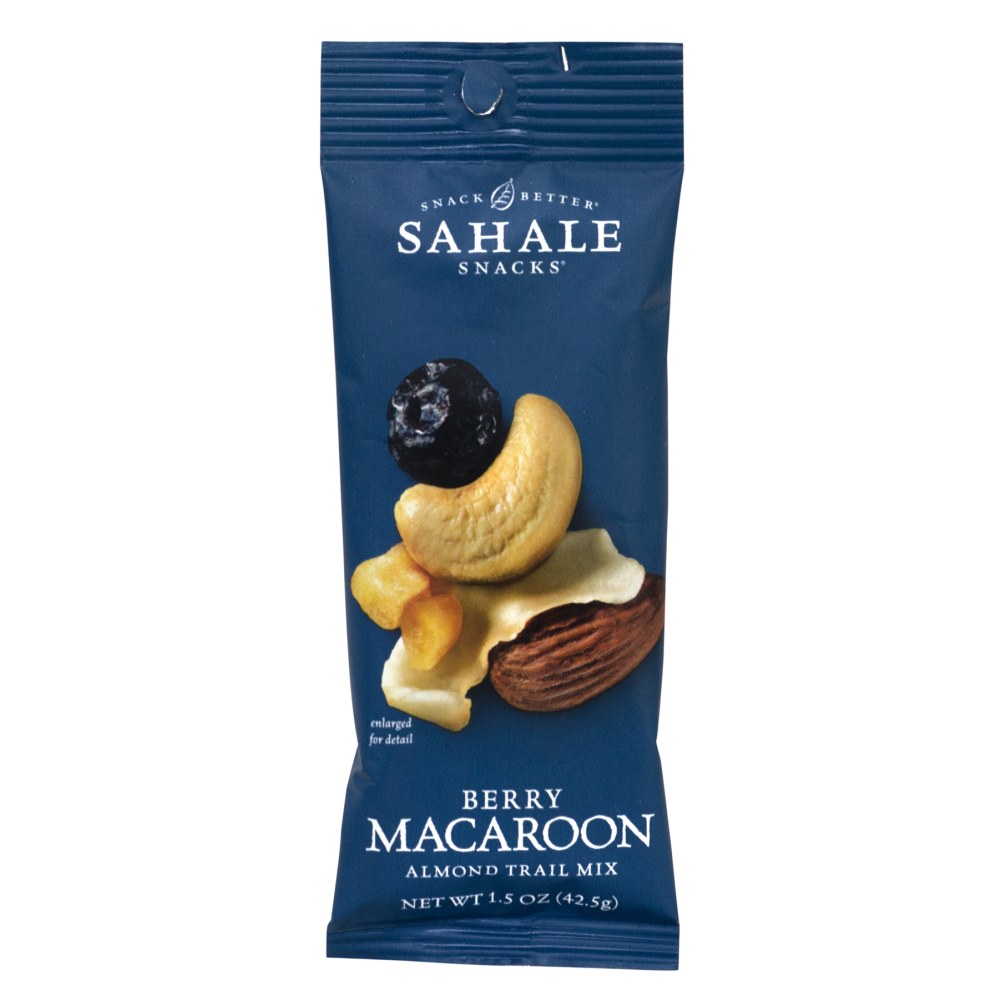 SAHALE Snacks Berry Macaroon Almond Trail Mix, 1.5 oz, 18 Count