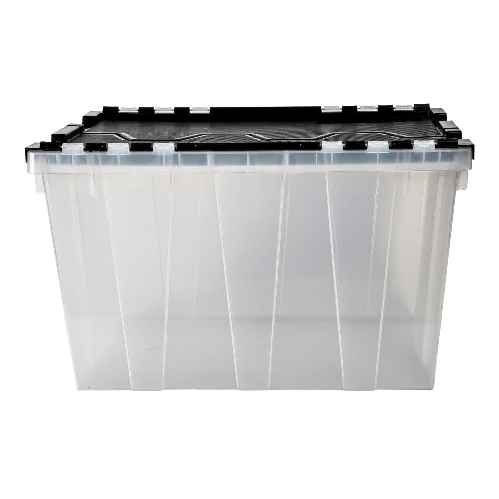 Greenmade Flip-Top Lid Tote, 12 Gallons, Black/Frost