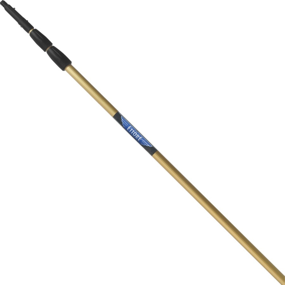 Ettore REA-C-H 3-section Extension Pole - 18 ft Length - Gold - Anodized Aluminum - 1 Each