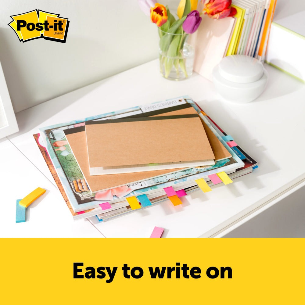 Post-it Combo Pack, 3 in. x 4 in. 1 Pad 50 sheets Notes, 1 in. x 3 in. 3 Pads 50 sheets and 0.5 in. x 2 in. 5 Pads 50 sheets. Pagemarkers