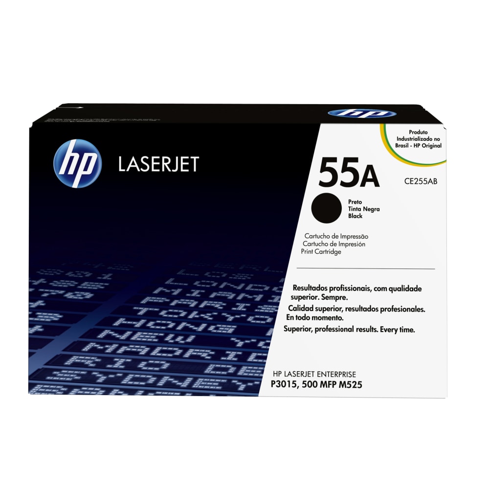 HP 55A Black Toner Cartridge, CE255AG