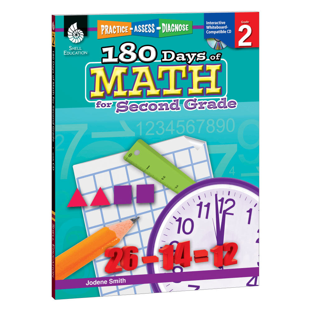 Shell Education 180 Days of Math Practice, Grade 2