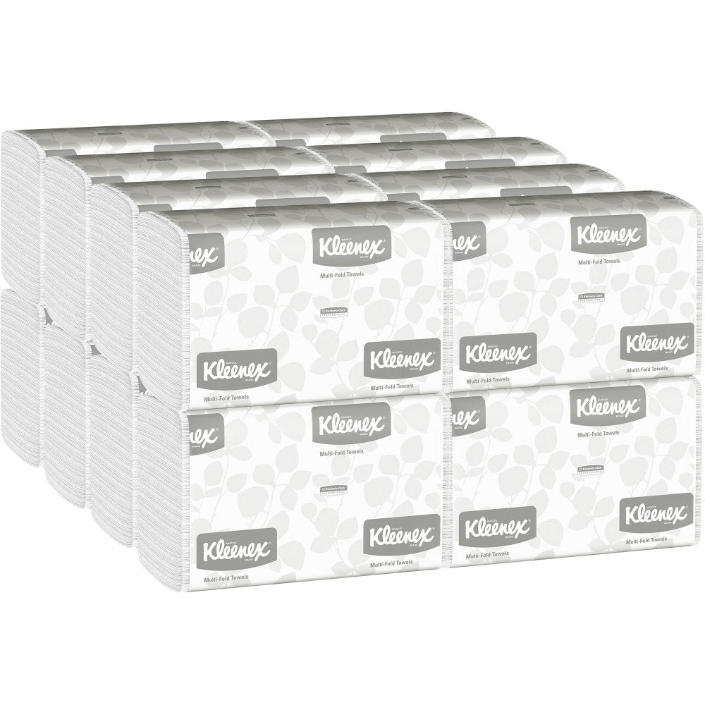 Kleenex Multi-Fold 1-Ply Paper Towels, 150 Per Pack, Case Of 16 Packs