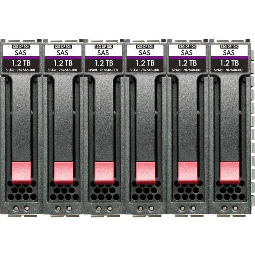 HPE 2.40 TB Hard Drive - 2.5in Internal - SAS (12Gb/s SAS) - Storage System Device Supported - 10000rpm - 6 Pack