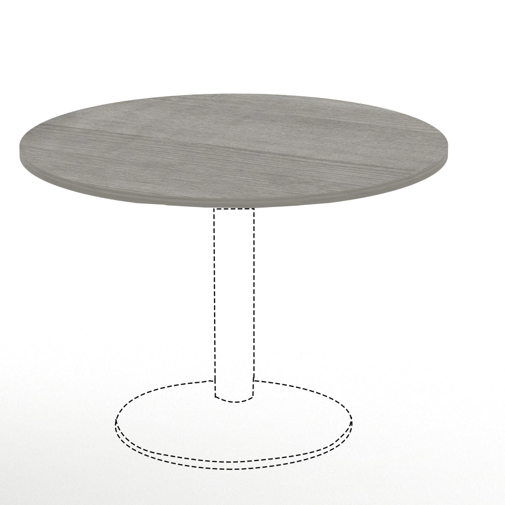 Lorell Round Conference Tabletop, 42in, Weathered Charcoal