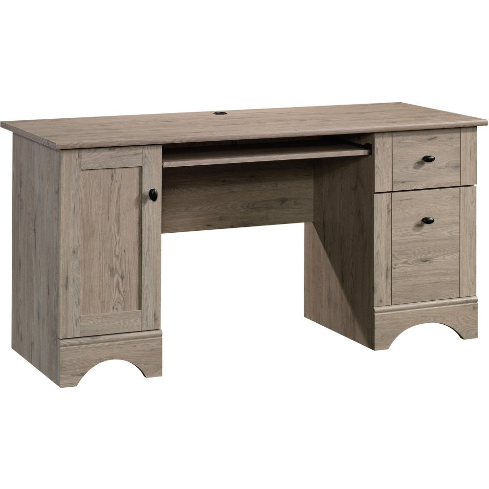 Sauder Select 60inW Double-Pedestal Computer Desk, Laurel Oak