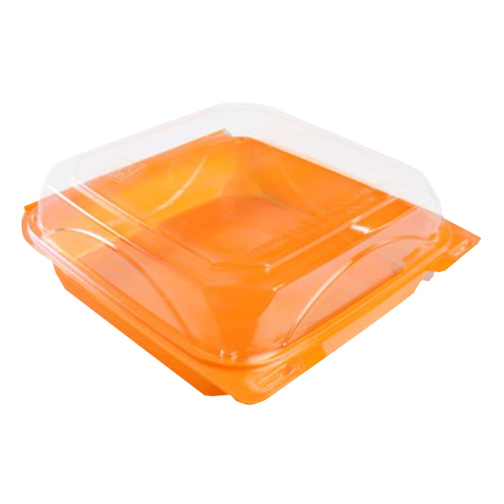 Clamshell Containers, 9in x 9in Large, Clear, Carton Of 200