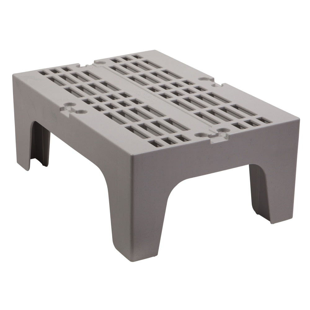 Cambro Vented Dunnage Rack, 12inH x 21inW x 30inD, Speckled Gray