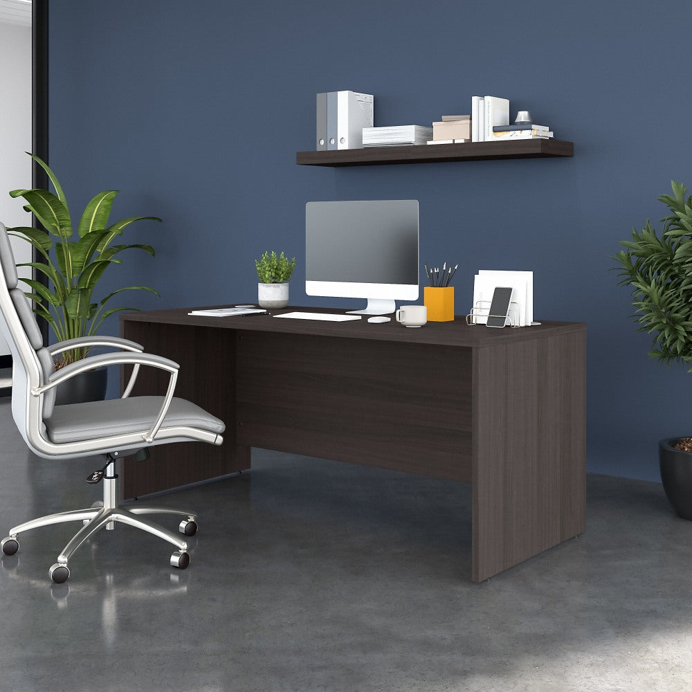 Bush Business Furniture Studio C 66inW Office Computer Desk, Storm Gray, Standard Delivery