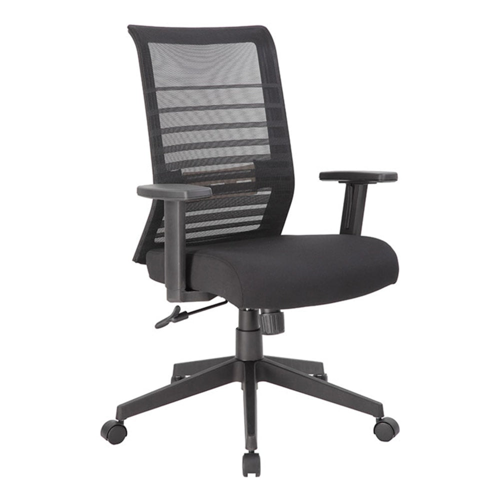 Boss Office Products Horizontal Mesh-Back Task Chair, Black/Gray