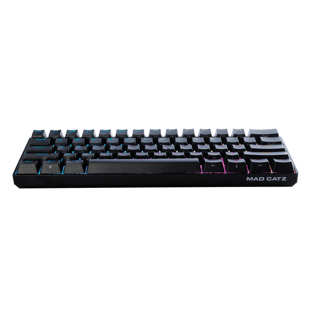 Mad Catz S.T.R.I.K.E. 6 60%-Form-Factor RGB Wired Mechanical Gaming Keyboard, Full Size, Black, KS63NMUS