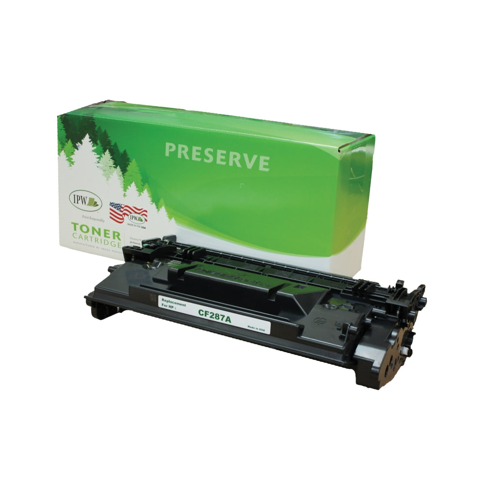 IPW Preserve Remanufactured Black Toner Cartridge Replacement For HP 87A, CF287A, 845-87A-ODP