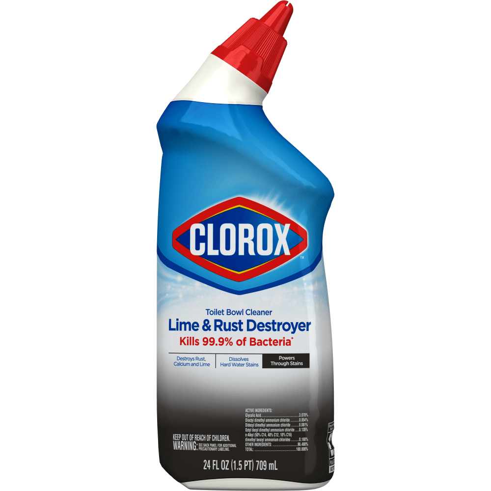 Clorox Toilet Bowl Cleaner With Bleach, 24 Oz Bottle