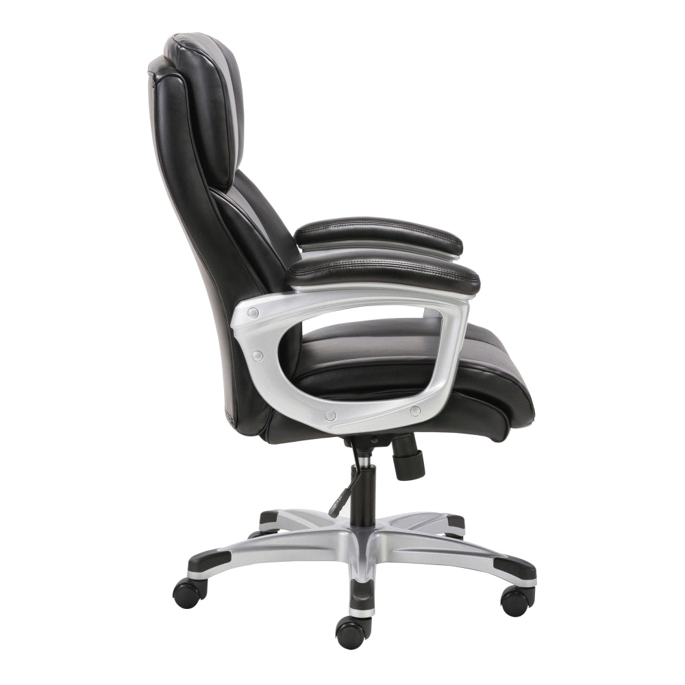 HON Sadie 3-Fifteen Ergonomic Bonded Leather Executive Chair, Black