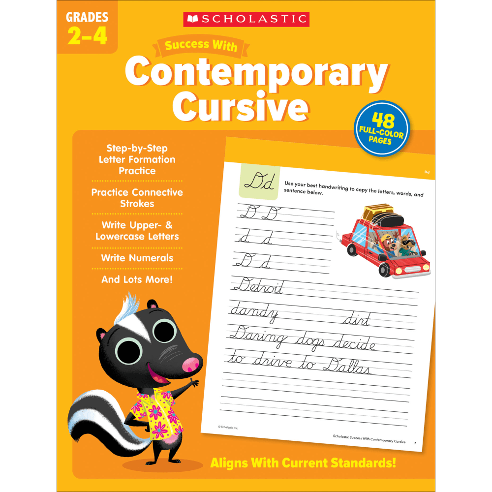 Scholastic Success With Contemporary Cursive, Grades 2 -4