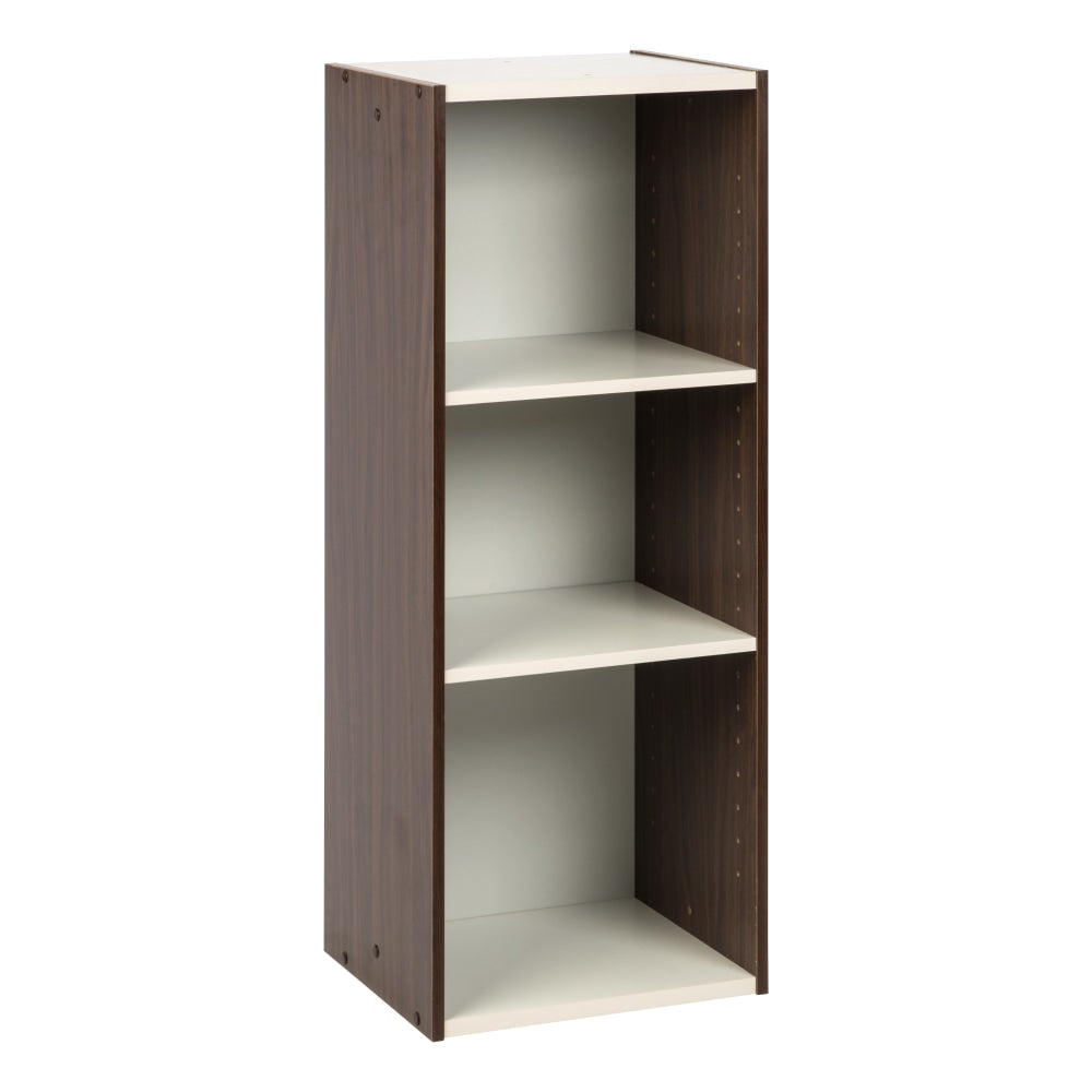 IRIS 34-11/16inH 3-Shelf Space-Saving-Shelf, Walnut Brown